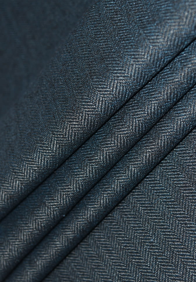 Fournisseurs de tissu de rideau occultant de style à chevrons en polyester pour rideau de salon